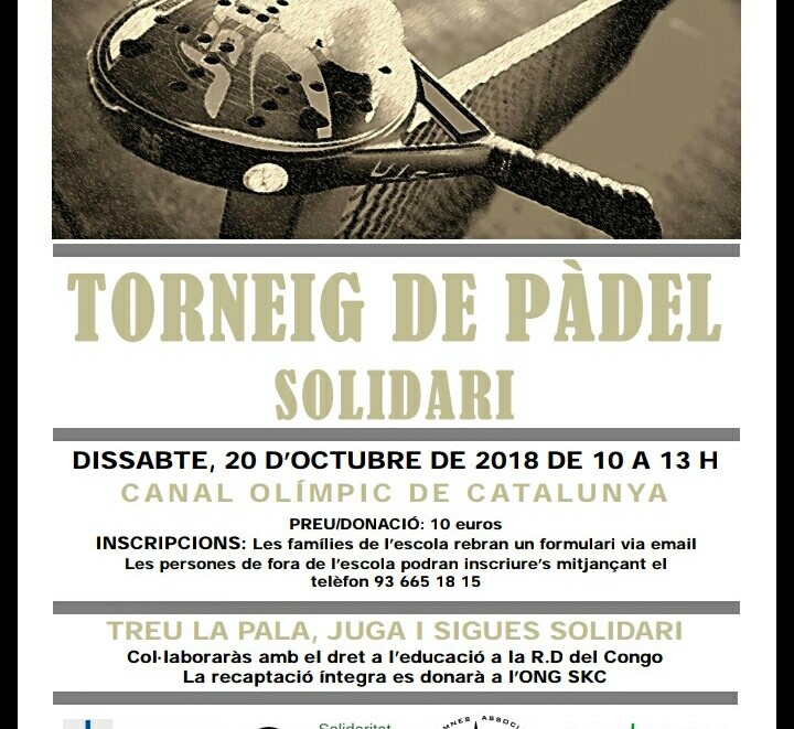I Padel Solidari 
19 d'octubre 2018