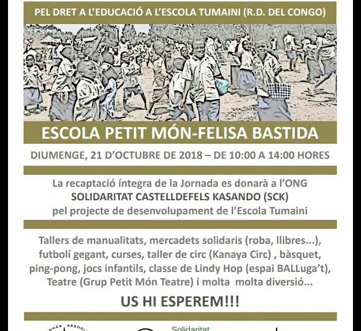 IX Jornada solidària 
23 d'octubre 2018